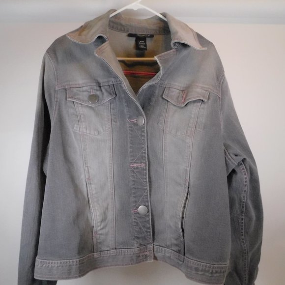 black denim jacket size 18